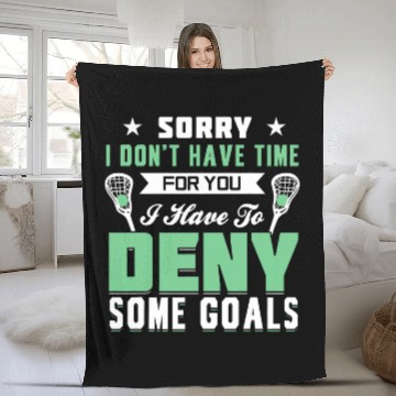 Discover Lacrosse Player Coach Baseball Tees Fleece Blankets