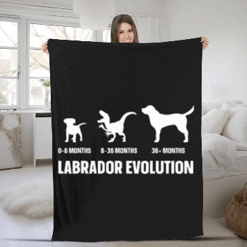 Discover Labrador Evolution Design for a Labrador Owner Fleece Blankets