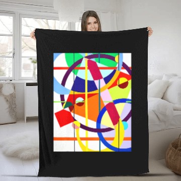 Discover Jazzy funk geometric abstract Baseball Tees Fleece Blankets