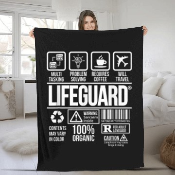 Discover Lifeguard 3Job Profession 2DW Fleece Blankets