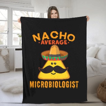 Discover Nacho Average Microbiologist Funny Cute Cinco de Mayo Fleece Blankets