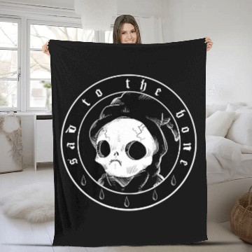 Discover Sad To The Bone Fleece Blankets