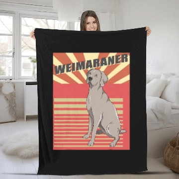 Discover Weimaraners Dog Owner Weimaraner 4 Fleece Blankets