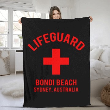 Discover Lifeguard Bondi Sydney Australia Baseball Tees Fleece Blankets