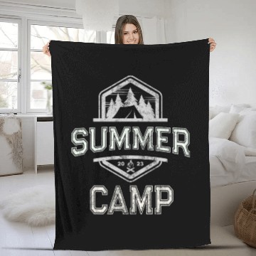 Discover SUMMER CAMP vintages Camping Team Besties Sign Autograph Baseball Tees Fleece Blankets