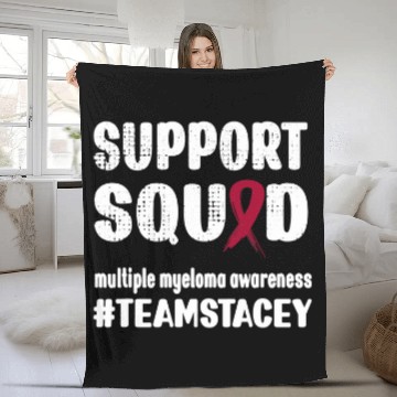 Discover support squad multiple myeloma warrior Baseball Tees Fleece Blankets