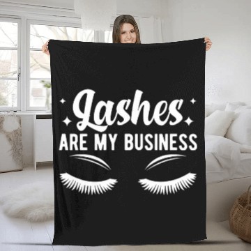 Discover My Business Lash Tech Lash Technician Fleece Blankets