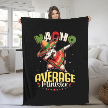 Discover Nacho Average Minister Cinco de Mayo Dabbings Llama Zip Fleece Blankets