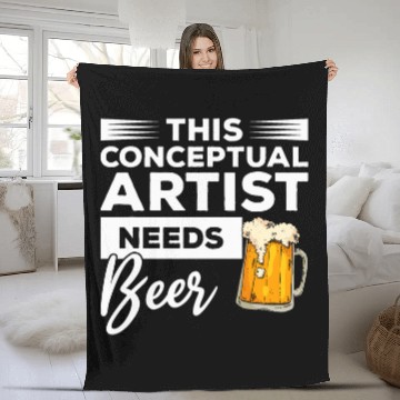 Discover This Conceptual Artist Needs Beer Drinking Baseball Tees Fleece Blankets