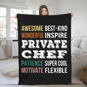 Discover Private Chef Fleece Blankets Funny Appreciation Fleece Blankets