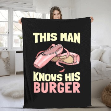 Discover This Man Knows His Ballet Ballet Dancing Dancer Ballerina Fleece Blankets