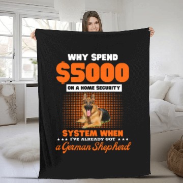 Discover German Shepherd lover why spend 500 on a homes security Baseball Tees Fleece Blankets