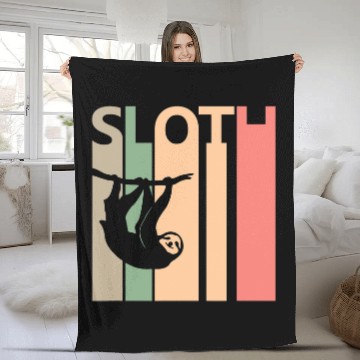 Discover Sloth Lazy Fleece Blankets