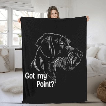 Discover German Shorthaired Pointer Got my Point 3 Baseball Tees Fleece Blankets