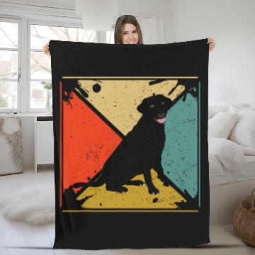Discover Labrador Dog Lovers Retro Baseball Tees Fleece Blankets