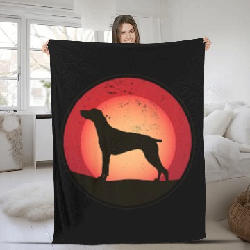 Discover German Shorthaired Pointer GSP Dog Breed 46 Fleece Blankets