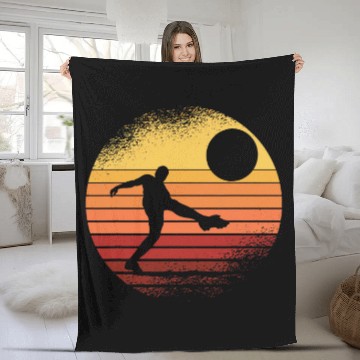 Discover Kickball Player vintages Sunset Art Baseball Tees Fleece Blankets