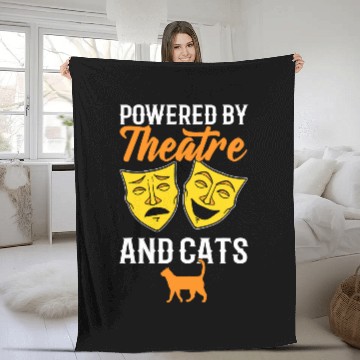 Discover Theatre Actor And Cat Lover Fleece Blankets