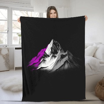 Discover Subtle Asexual Pride Month Mountain Hiking Camping Ace Pride Baseball Tees Fleece Blankets