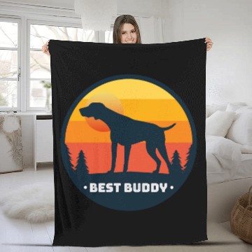 Discover German Shorthaired Pointer GSP Dog Breed 34 Fleece Blankets