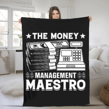 Discover The Money Management Maestro Fleece Blankets