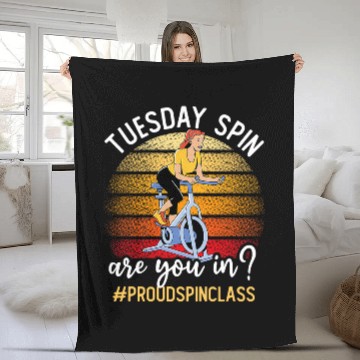 Discover Spinning Class Indoor Cycling Workout Funny Gym Spin Class Baseball Tees Fleece Blankets