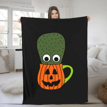 Discover Small Cactus In Jack O Lantern Mug Baseball Tees Fleece Blankets