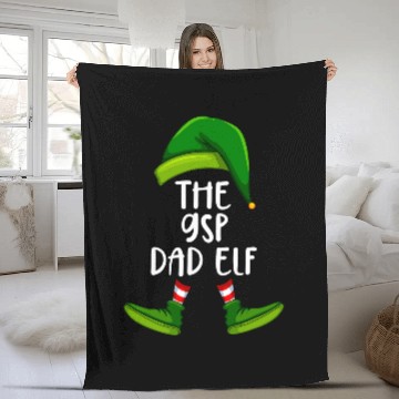 Discover German Shorthaired Pointer Dad Elf Funny Christmas Pajama Zip Fleece Blankets