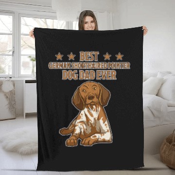 Discover German Shorthaired Pointer Dad German Short Hair Baseball Tees Fleece Blankets