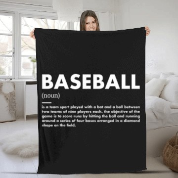 Discover Sport Definition Baseball Fleece Blankets