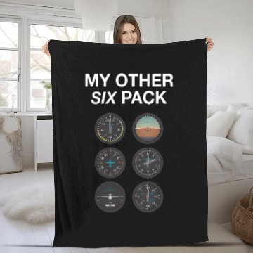 Discover Airplane Pilot novelty funny uniform Fleece Blankets