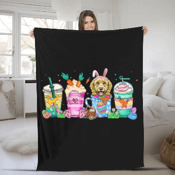 Discover Poodle Dog Coffee Lover Easter eggs Easter Bunny Baseball Tees Fleece Blankets