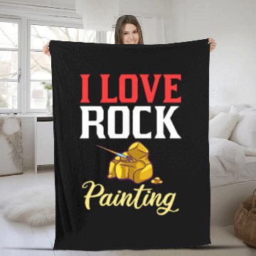Discover Rock Painting Stone Artist Painter Ideas Fleece Blankets