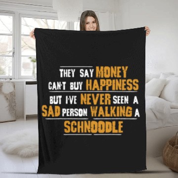 Discover Never Seen Sad Person Walking Schnoodle Baseball Tees Fleece Blankets