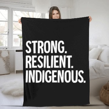 Discover Native American Strong Resilient Indigenous Fleece Blankets