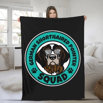Discover German Shorthaired Pointer Squad I Dog Lover Baseball Tees Fleece Blankets