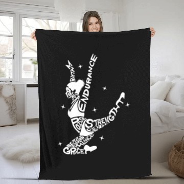 Discover Rhythm Endurance Poise Strength Ballerina Dancer Dancing Baseball Tees Fleece Blankets