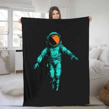 Discover Lonely Astronaut Baseball Tees Fleece Blankets