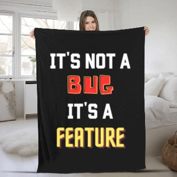 Discover Its not a bug its a feature Baseball Tees Fleece Blankets