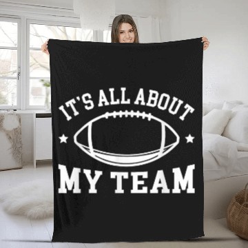 Discover Its All About My Team Fantasy Football Draft Fleece Blankets