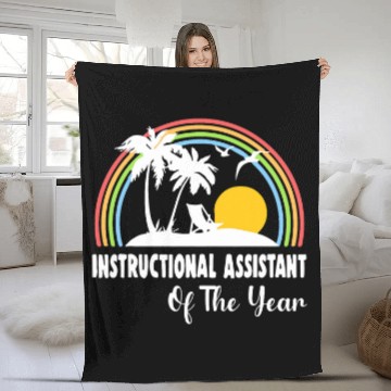 Discover Instructional Assistant Teacher Aide Instructional Coachs 4 Baseball Tees Fleece Blankets