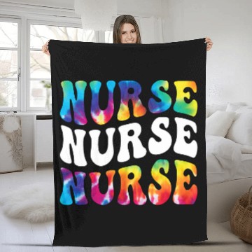 Discover Tie Dye nurses Registered Trendy 2Nursing Gifts Fleece Blankets