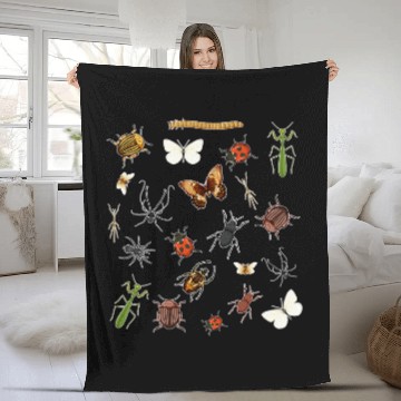 Discover Insects Entomologist Entomology Bug Lover Fleece Blankets
