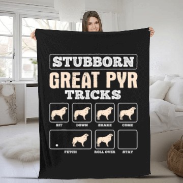 Discover Stubborn Great Pyr Tricks Great Pyrenees Baseball Tees Fleece Blankets