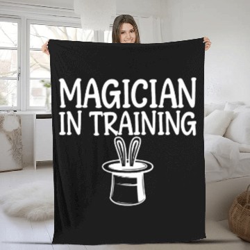 Discover Magician In Training Hilarious Witchcraft Themed Fleece Blankets