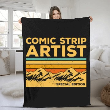 Discover vintages Comic Strip Artist Comics Baseball Tees Fleece Blankets