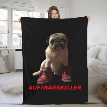 Discover Pug Application Killer Baseball Tees Fleece Blankets