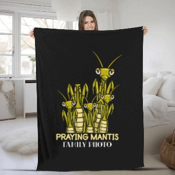 Discover Insect Lover Bug Catching Praying Mantis Entomology Fleece Blankets