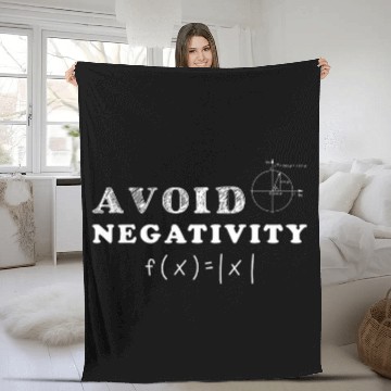 Discover Avoid Negativity Math Teacher Mathematics Mathematician Fleece Blankets