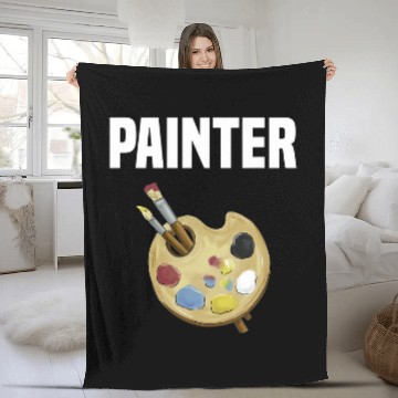 Discover Painting Art Painter Artist Art Fleece Blankets